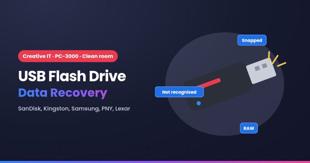 USB Flash Drive Data Recovery at Creative IT, Central London